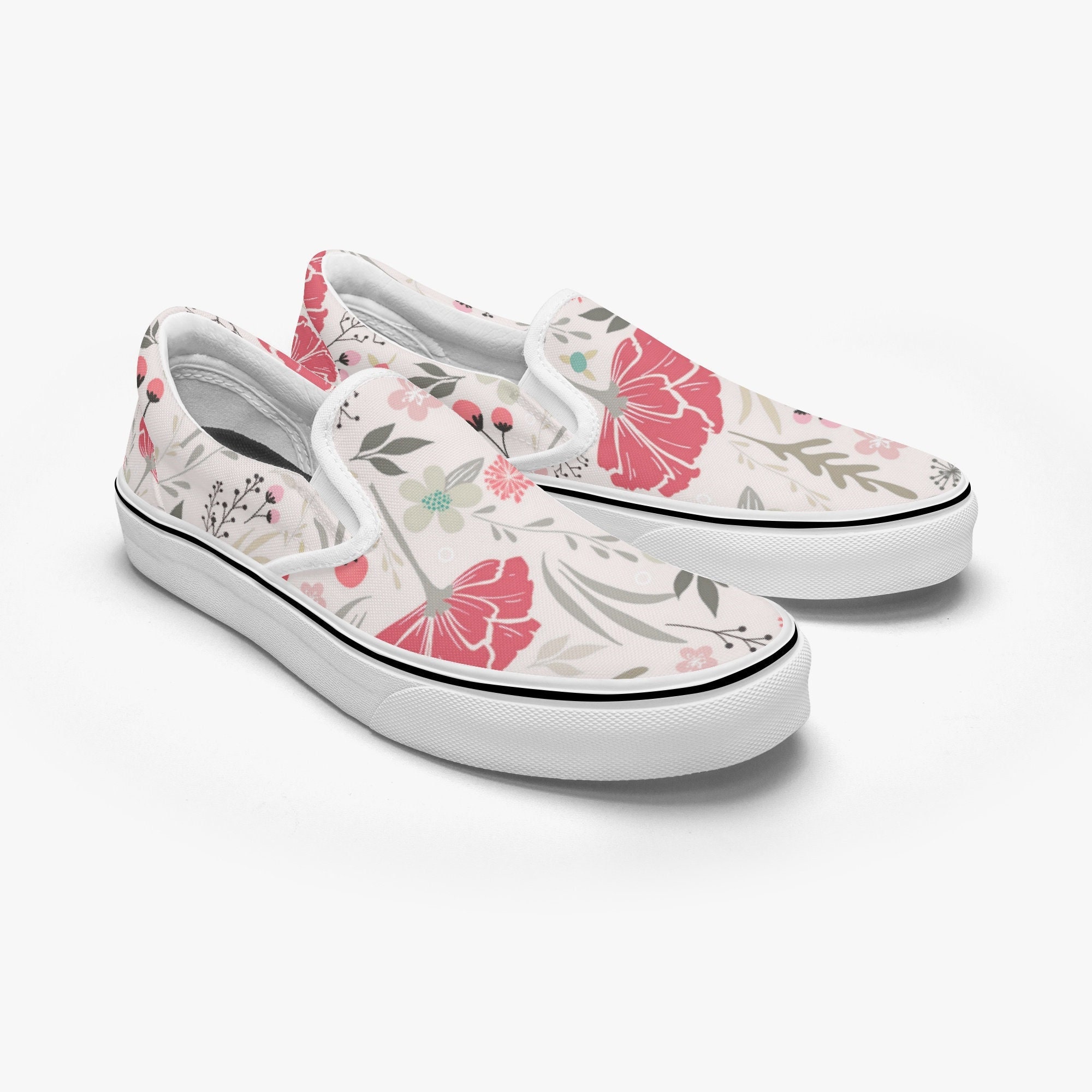 Floral print vans sale