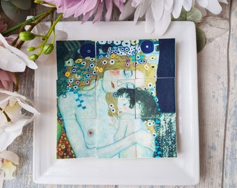Klimt Mother and Child Art Biscuits: Vegan Cookie Gift Set