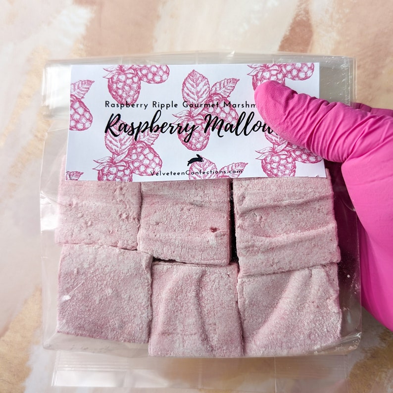Tms Marshmallow Raspberry Raspberry Ripple Halal Marshmallows: Gourmet Luxury Treat - Etsy UK