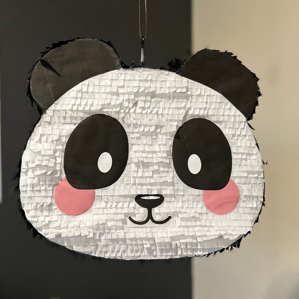 Animal Panda Bear Animal Handmade Pinata | Birthday Party Piñata Decor