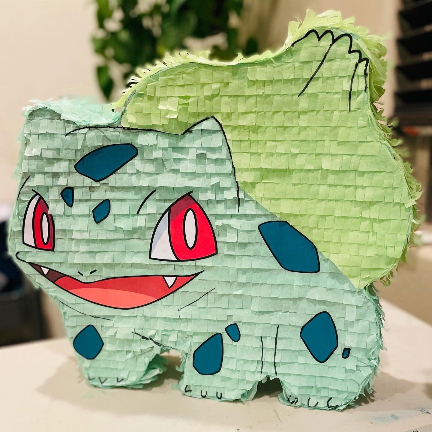 Pokémon Bulbasaur Character Handmade Pinata Medium 18 Birthday Party Piñata  Decor 