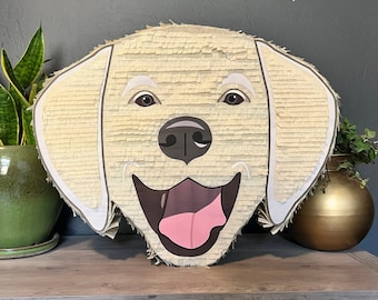 Animal Golden Retriever Dog Breed Handmade Pinata | Birthday Party Piñata Decor