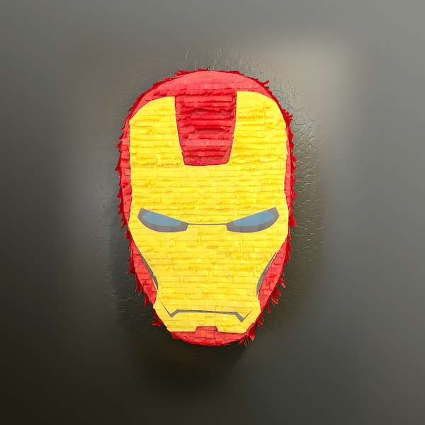 Iron Man Handmade Pinata Medium 18" | Birthday Party Piñata Decor