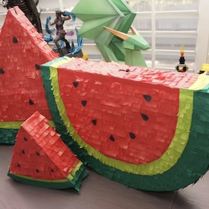 Watermelon (Choose One) Summer Spring Handmade Pinata | Birthday Party Piñata Decor