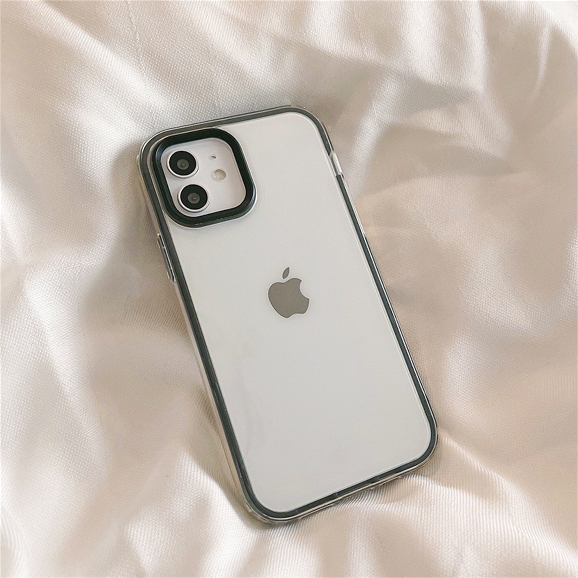 Pastel Border Clear Iphone 13 Cases For Iphone 12 11 Pro Max X Etsy