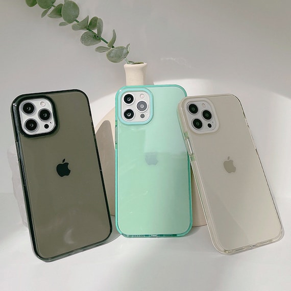 Simple Clear Color Border Iphone Cases For Iphone 12 11 Pro Etsy Canada