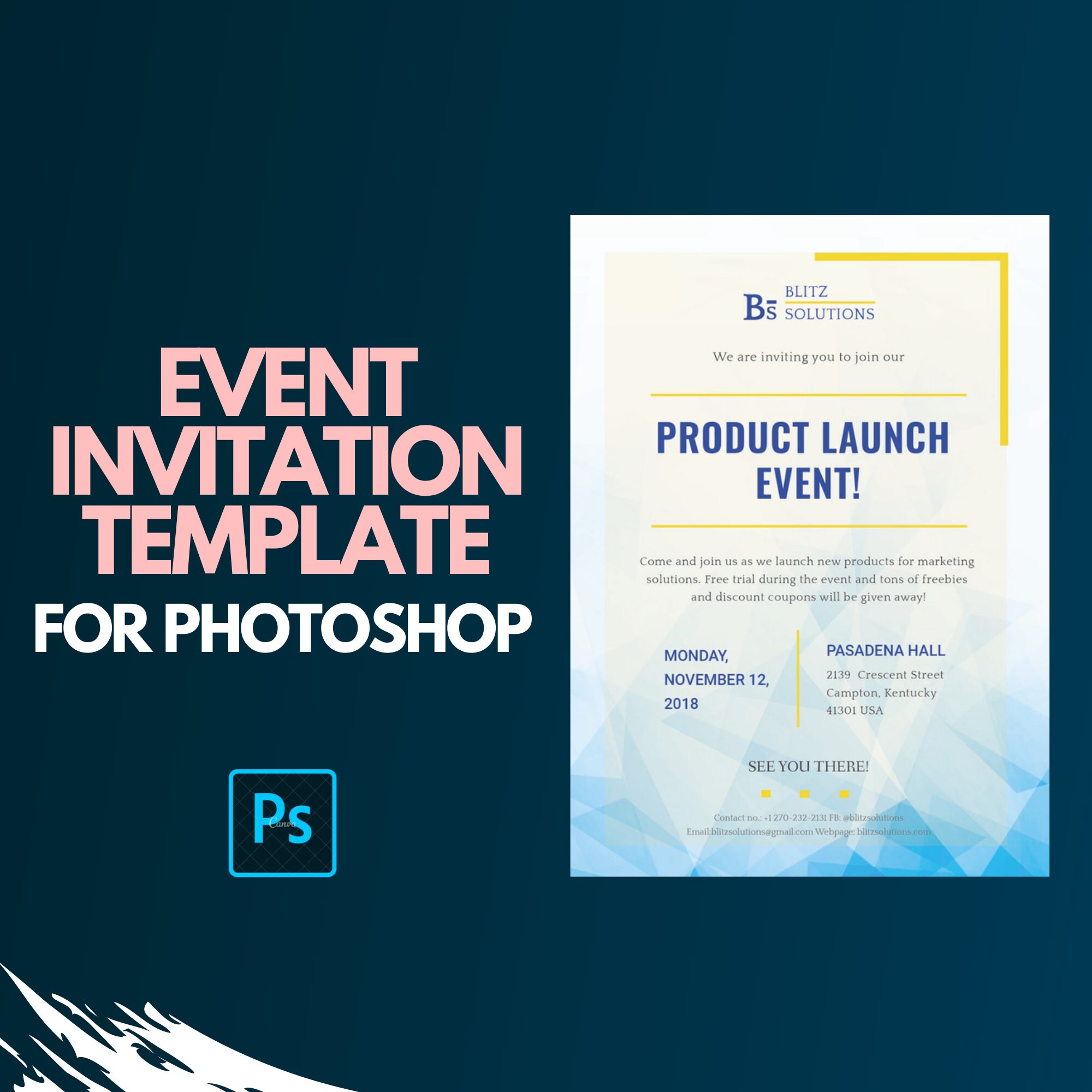 Event Invitation Template Editable Invitation Etsy