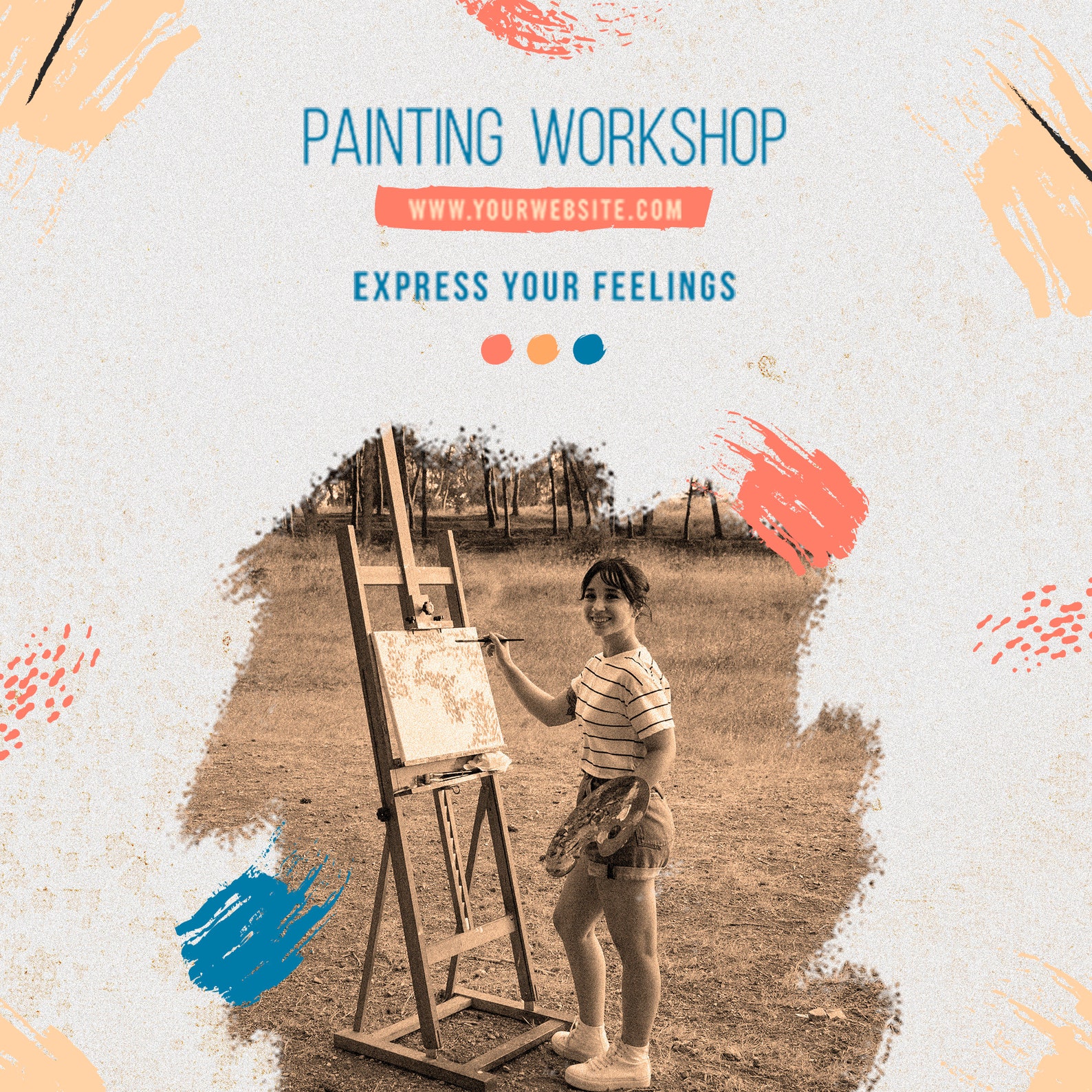 Painting Template for Instagram Instagram Post Etsy France