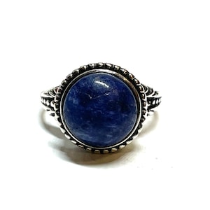 Zilveren ring met sodaliet
