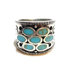 Zilveren ring met turquoise