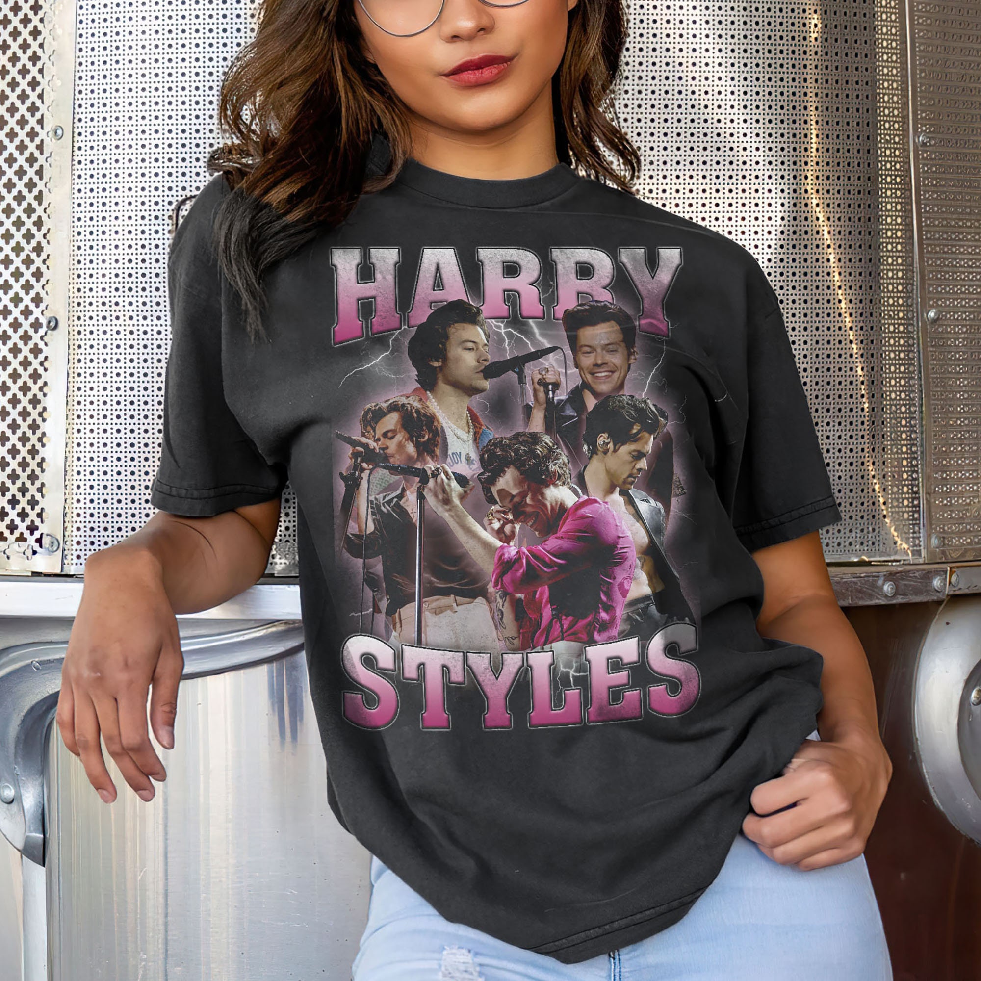 harry styles button shirt