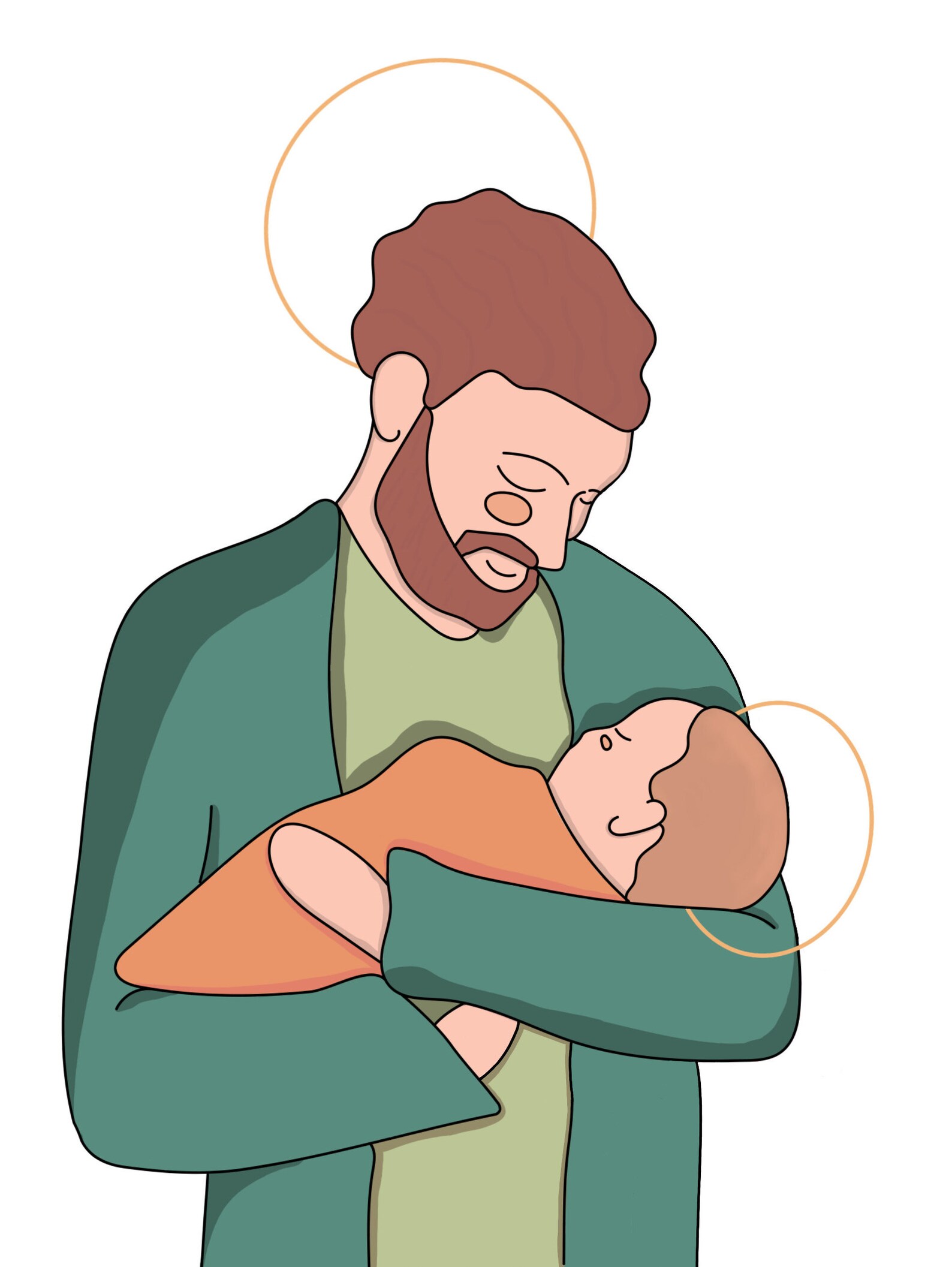 thumbnail interactive-video image 1 of Religious St. Joseph Feast Catholic Prayer Card 1 of 9
