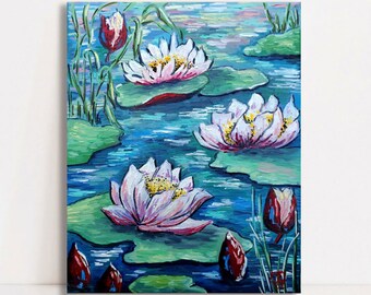Lotus Painting | Etsy Lotus Painting | Etsy