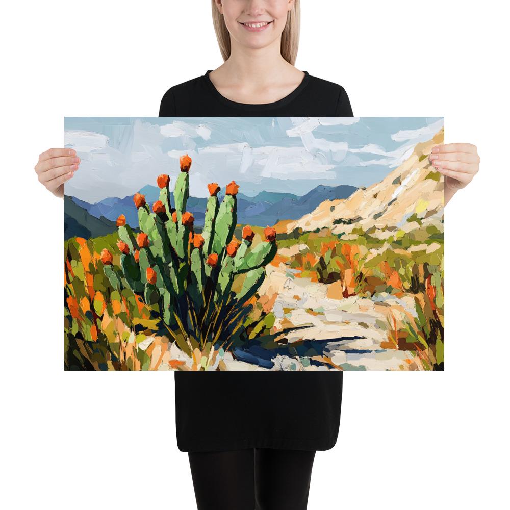 New Mexico Taos Mountains Print Western Landscape Poster