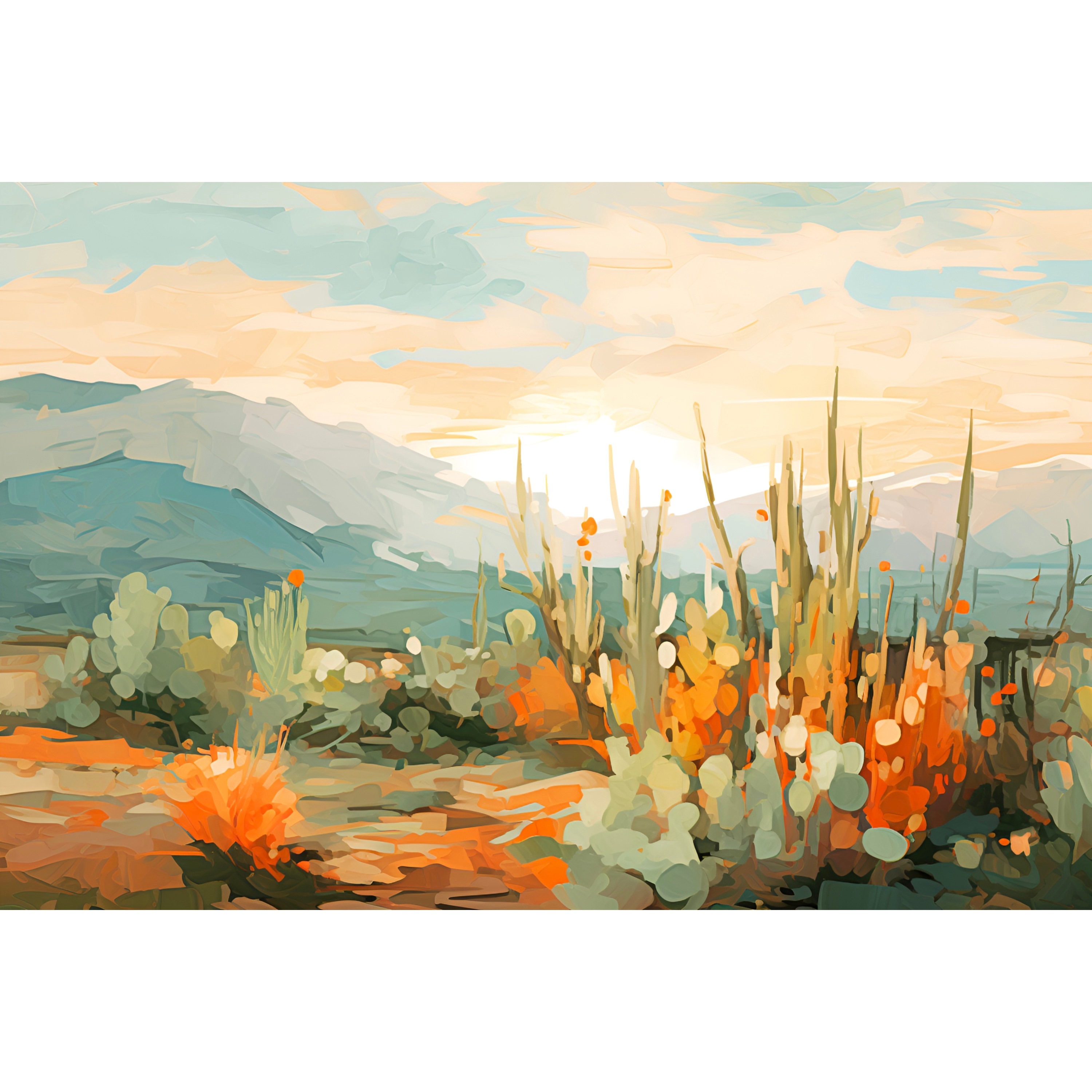 New Mexico Art Print Sangre De Cristo Wall Art Abstract Landscape