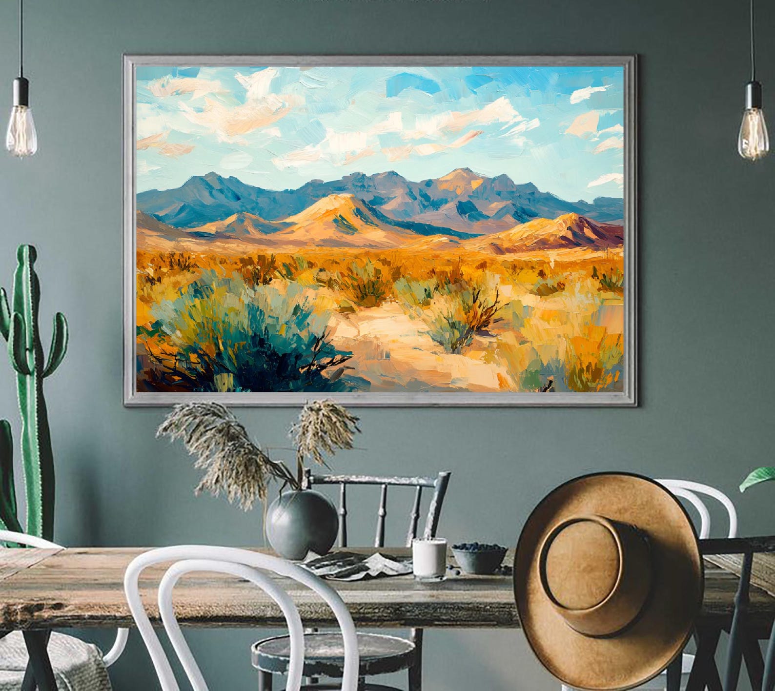 New Mexico Landscape Art Print: Mount Taylor Southwestern Desert ...