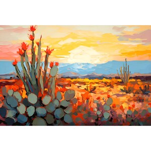 Big Bend Texas Painting Western Landscape Art Texas Desert Print Southwestern Painting Large Wall Art Closed Canyon Trail Print