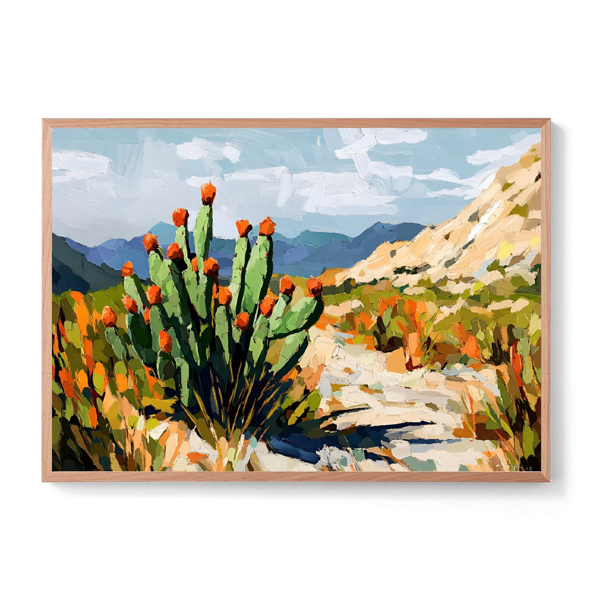 New Mexico Taos Mountains Print Western Landscape Poster