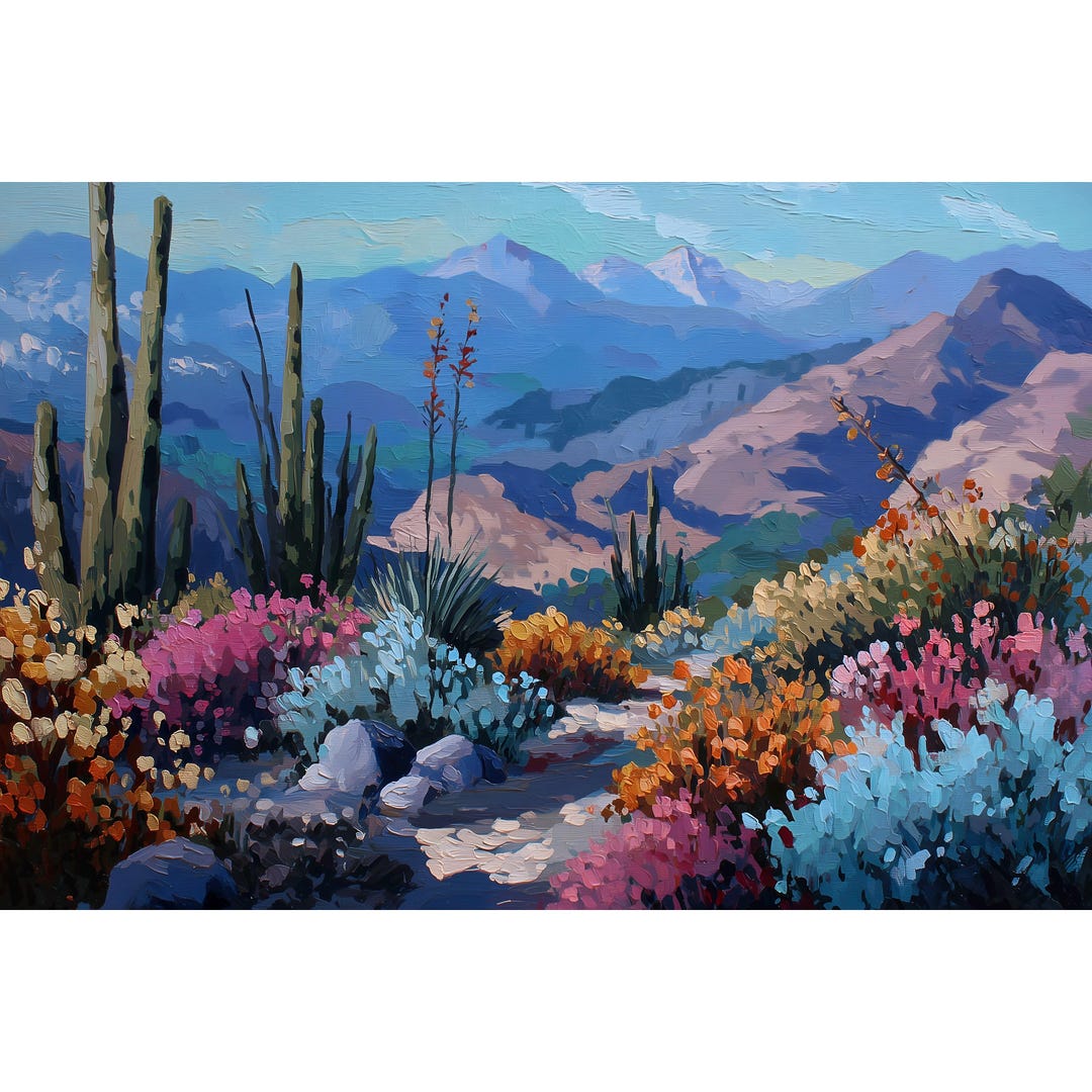 Joshua Tree National Park Wall Art Print | California Desert Landscape ...