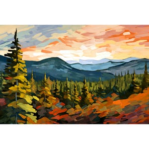 Mount Ouray Print Rocky Mountain National Park Poster Colorado Landscape Painting Denver Travel Art Hiking Wall Art