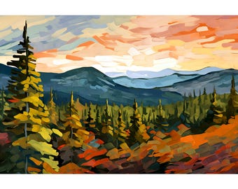 Mount Ouray Print Rocky Mountain National Park Poster Colorado Landscape Painting Denver Travel Art Hiking Wall Art