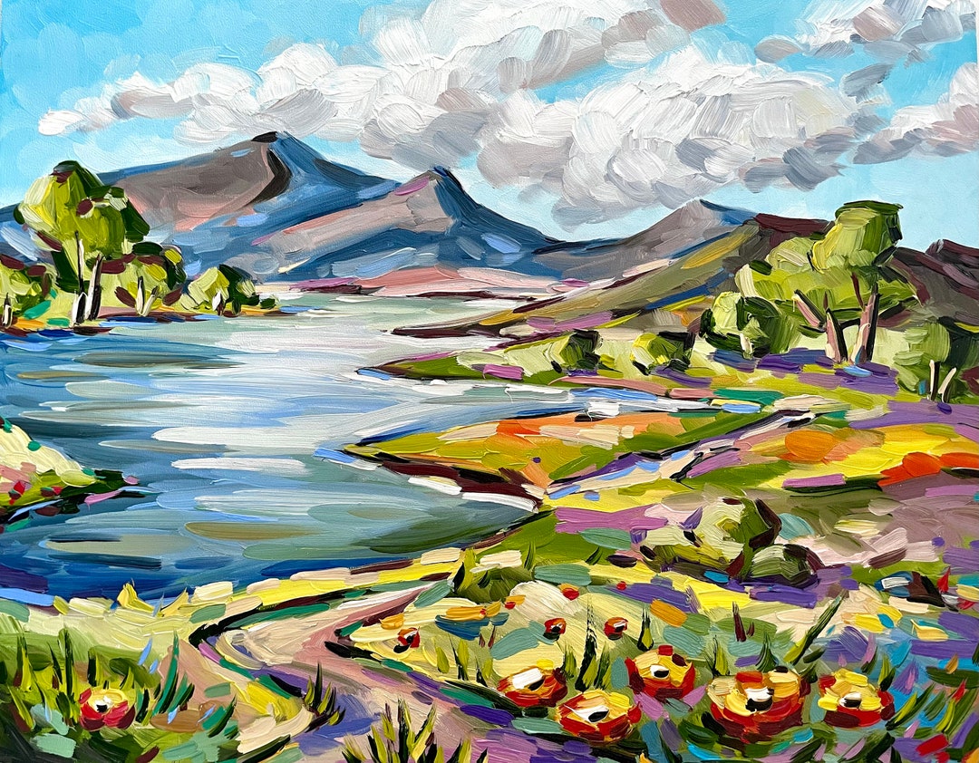 Texas Hill Country Wildflowers Fine Art Original Etsy