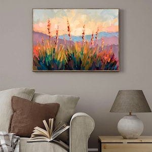Painted Desert Painting New Mexico Art Print Southwest Landscape Wall Art Southwestern Art Nature Travel Poster image 4