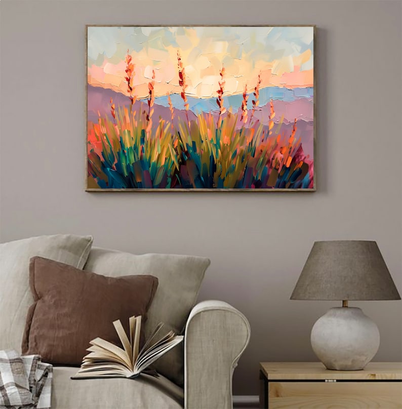 Painted Desert Painting New Mexico Art Print Southwest Landscape Wall Art Southwestern Art Nature Travel Poster image 4