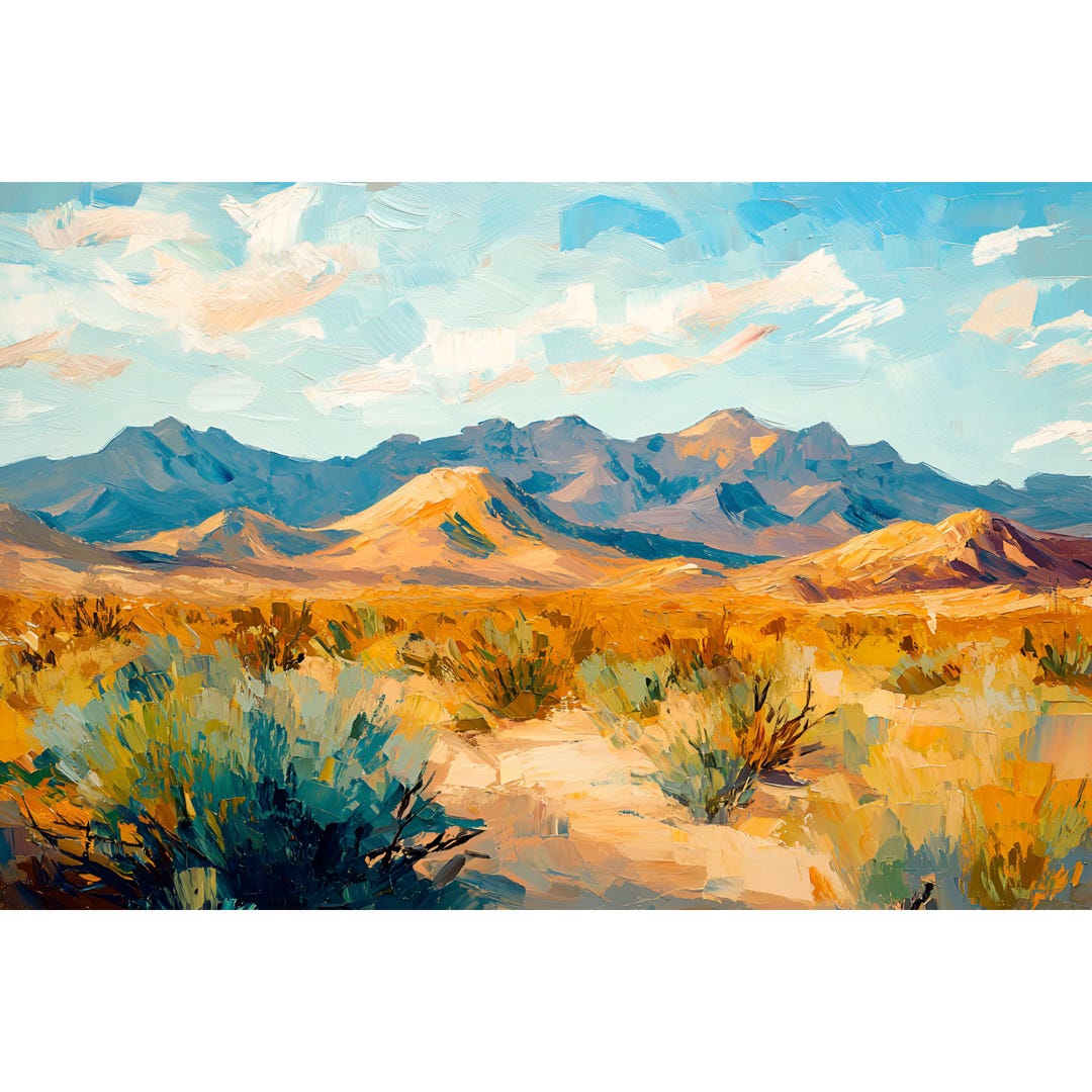 New Mexico Landscape Art Print: Mount Taylor Southwestern Desert ...