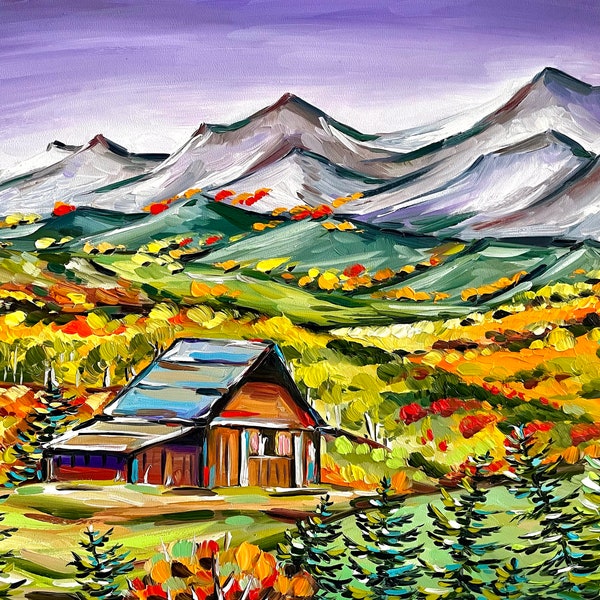 Colorado Landscape Art Etsy