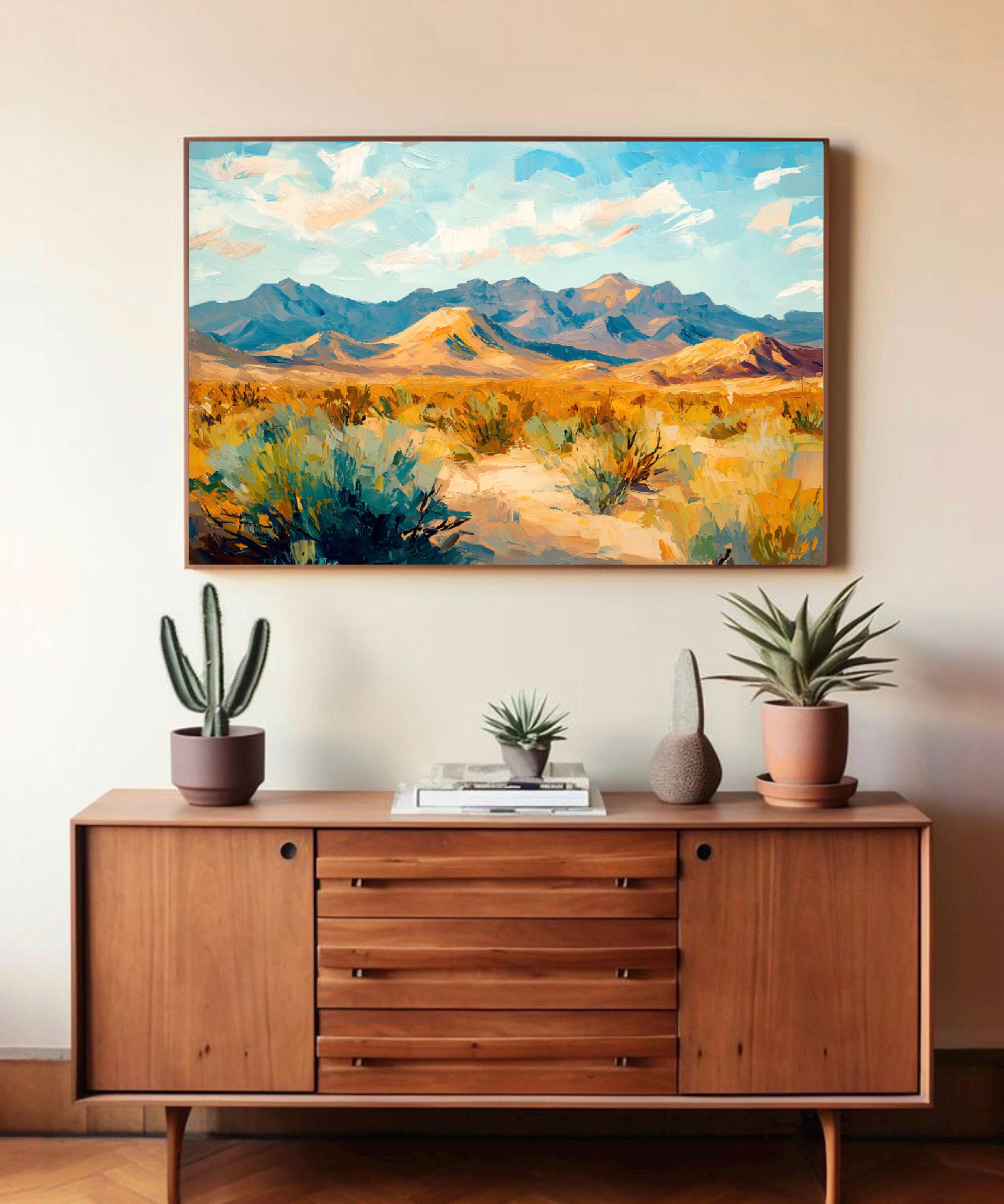 New Mexico Landscape Art Print: Mount Taylor Southwestern Desert ...