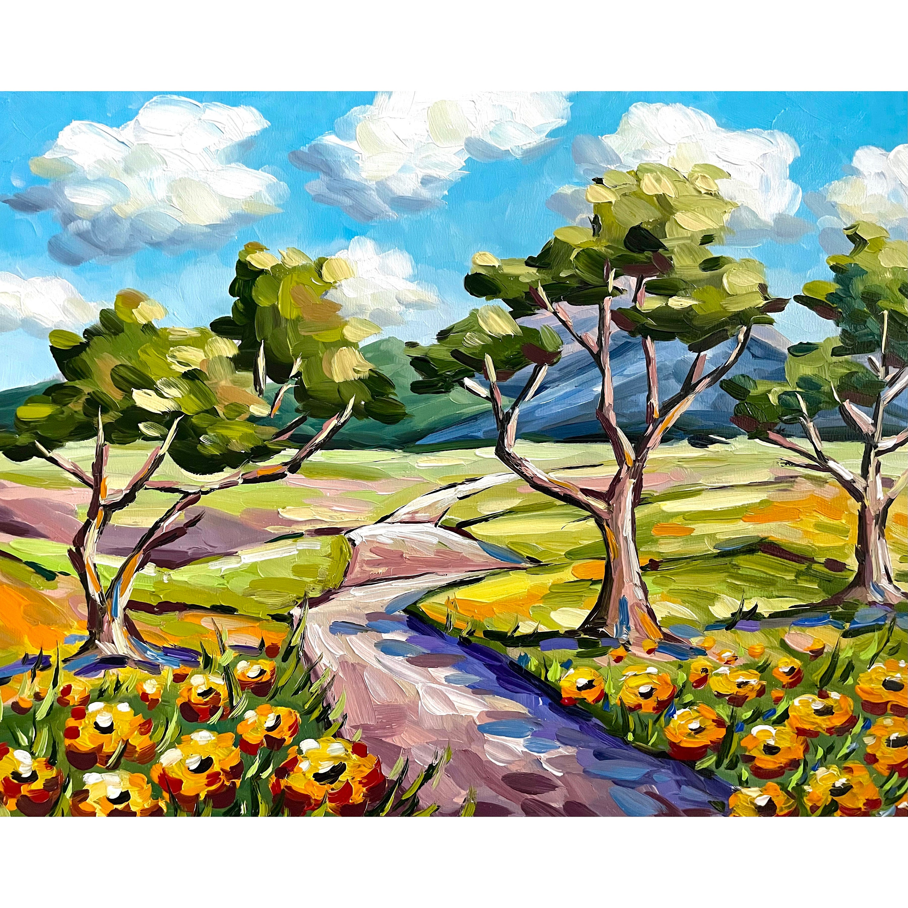 Texas Hill Country Wildflowers Print From Oil Painting Austin Texas Wall Art  Landscape Painting Texas Gift - Etsy, image size:3000x3000