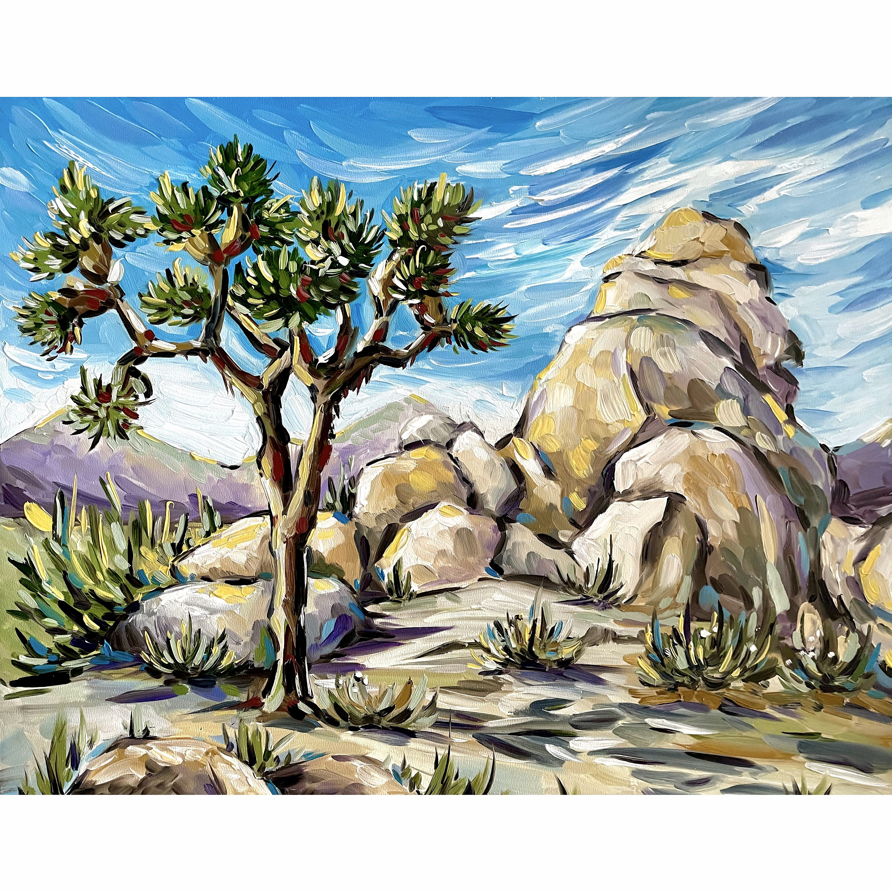 Joshua Tree National Park Art Print: Colorado Desert Landscape