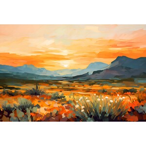 Rio Rancho Painting New Mexico Giclee Print Panoramic Landscape Art Sandia Mountains Artwork Albuquerque Wall Art Travel Poster