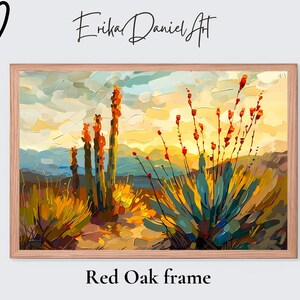 Sonoran Desert Wall Art Print | Arizona Landscape from Original Oil Painting | Southwest Desert Decor | Nature Inspired Home Art image 6