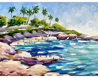San Diego Print from Oil Painting Southern California Landscape Art San Diego Wall Art San Diego Gifts La Jolla Cove Art Coastal Large Print