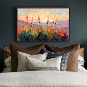 Painted Desert Painting New Mexico Art Print Southwest Landscape Wall Art Southwestern Art Nature Travel Poster 24x36 inches