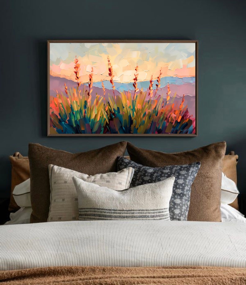 Painted Desert Painting New Mexico Art Print Southwest Landscape Wall Art Southwestern Art Nature Travel Poster 24x36 inches
