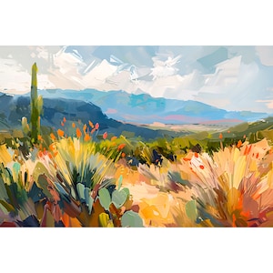 Big Bend National Park Texas Landscape Print Southwestern Desert Art Abstract Texas Wall Art Travel Nature Poster