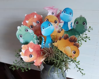 Dinosaur Centerpiece Set, Baby Shower Birthday Party Decor