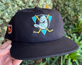 Anaheim Mighty Ducks Snapback Hat - Deadstock Wool American Needle