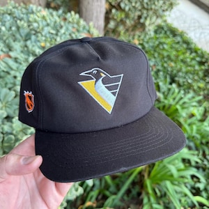 Pittsburgh Penguins-keps i vintagestil - Hockey - liknande Starter och Sports Specialties 90-tals retro SnapBack NHL