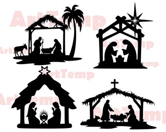 Download Nativity 3d Svg Etsy PSD Mockup Templates