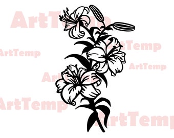 Free Free 227 Vector Lily Flower Svg SVG PNG EPS DXF File