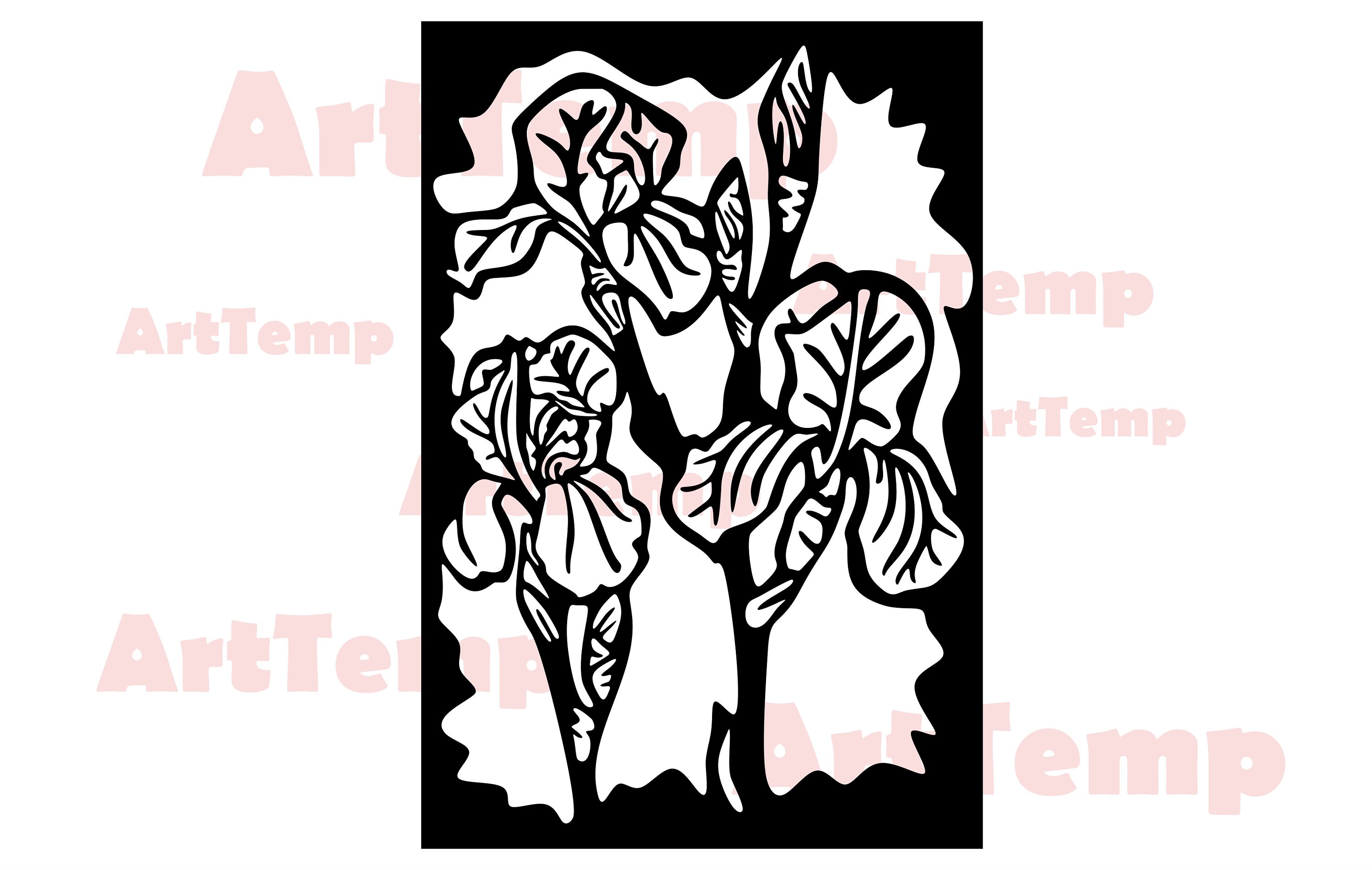 Clip Art Wisteria SVG svg for cricut dxf for laser cnc clipart vector ...