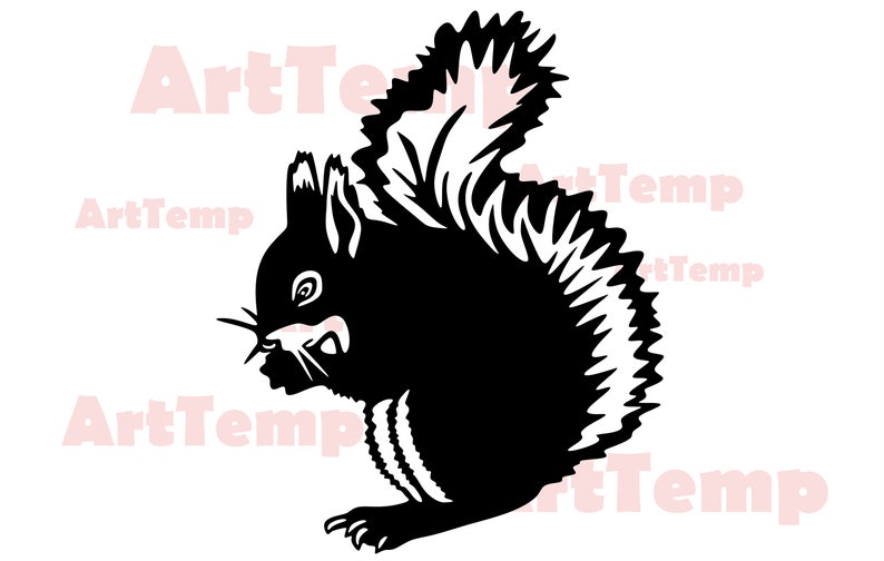 Squirrel Svgsquirrel Clipart Svgcut File Svg for Cricut Dxf | Etsy