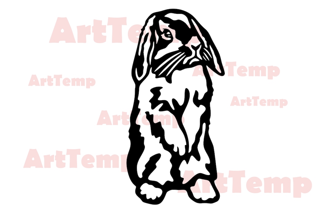 Animal Rescue Rabbit Svg Rabbit Svg, Cute Bunny Svg, Cut File Svg for Cricut, Dxf for Laser Cnc ...