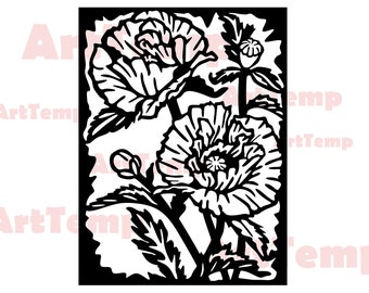 Clip Art Wisteria SVG svg for cricut dxf for laser cnc clipart vector ...