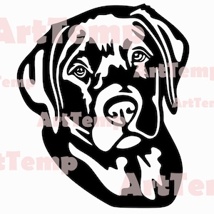 Labrador SVG, Dog dxf cut file, vector svg for cricut, clipart, shirt design vinyl, Dog Cut file, laser cnc file, dog design art printable