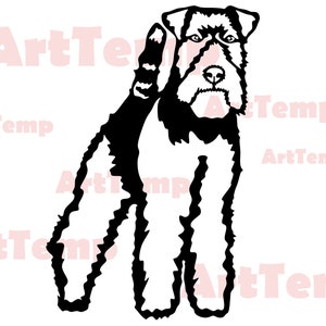 fox terrier SVG, Chien dxf fichier coupé, animal de compagnie pour cricut, dxf pour cnc laser, modèle, clipart, Silhouettes dxf, chien vecteur, chien de chasse dxf, png chien.